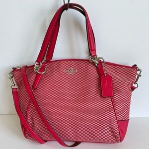 COACH Jacquard Kelsey Satchel Small Crossbody Bag F57244
